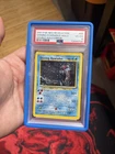 2001 POKEMON NEO REVELATION DOUBLE HOLO W/swirl #65 SHINING GYARADOS-HOLO PSA 4