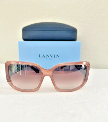  New Lanvin SLN547V Pink/Tortoise Frame/ Brown Gradient Lens Sunglasses