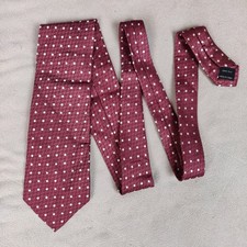 Tom Ford Silk Neck Tie Burgundy White Polka D...
