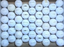 50 Top-Flite XL Distance Golf Balls 5A All White Clean Glossy Matching Mix