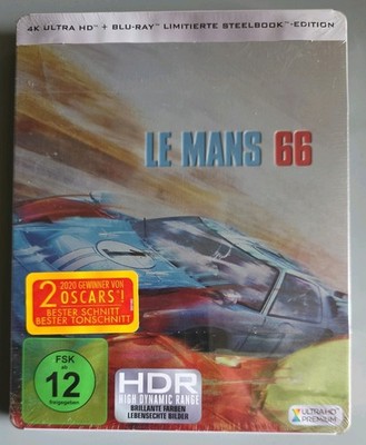 Le Mans 66 Steelbook 4K UHD Blu-ray 2019 Limitierte Edi Rarität Neu Verschweißt 