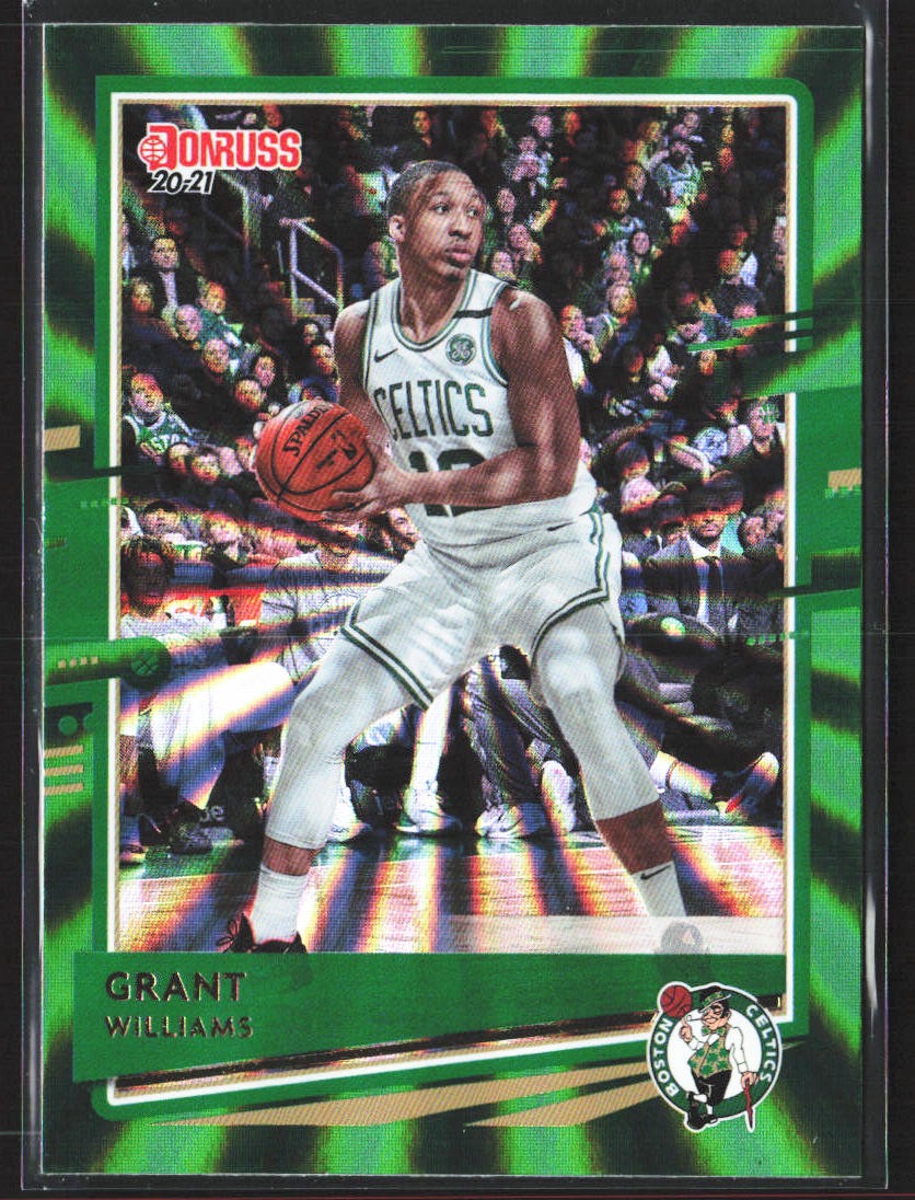 2020-21 Donruss #72 Grant Williams Holo Green Laser