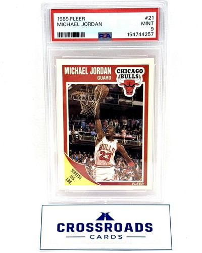1989 Fleer Michael Jordan #21 PSA 9 Mint Chicago Bulls