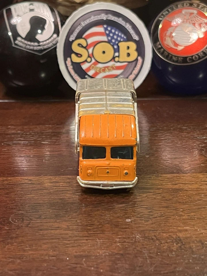 Corgi Juniors S & D Refuse Garbage Truck Orange Diecast Used EX Condition - Image 4 of 4
