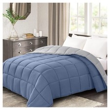 Twin Comforter Duvet Insert Blue Down Alternative Bedding Quilted All Season