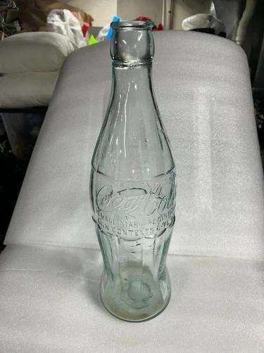 Vintage Coca Cola Glass Bottle Christmas Day Dec 25, 1923