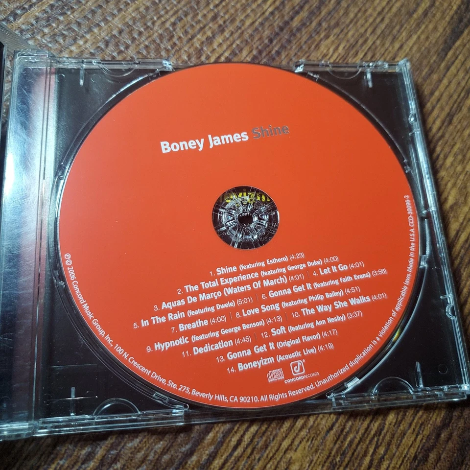 Boney James - Shine CD 2006 Bonus Tracks Smooth Jazz Concord - Image 4 of 4