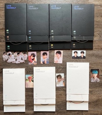 BTS Love Yourself 2018 Album Lot Of 7 + Inclusions & Photocards