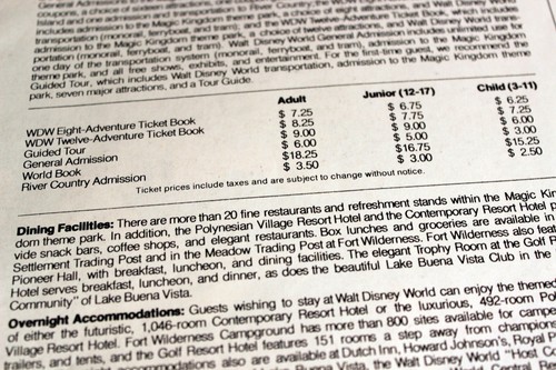 Walt Disney World VACATIONLAND Summer 1976 USA 200th Bicentennial River Country - Picture 7 of 9