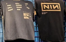 Nine Inch Nails Peel It Back Tour 2025 short sleeve 2 side retro shirt KV39533