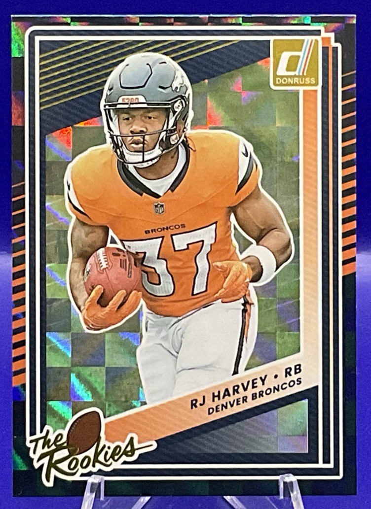 2025 Panini Donruss - RJ Harvey - The Rookies #32 - Denver Broncos (RC)