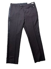 Jos. A. Bank Men  s Formal Tuxedo Trousers   Black   Slim   34x30   New With Tags