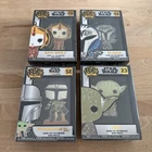 Funko Pop Pin Star Wars Lot The Mandalorian w/ Grogu Yoda Bo Katan Queen Amidala