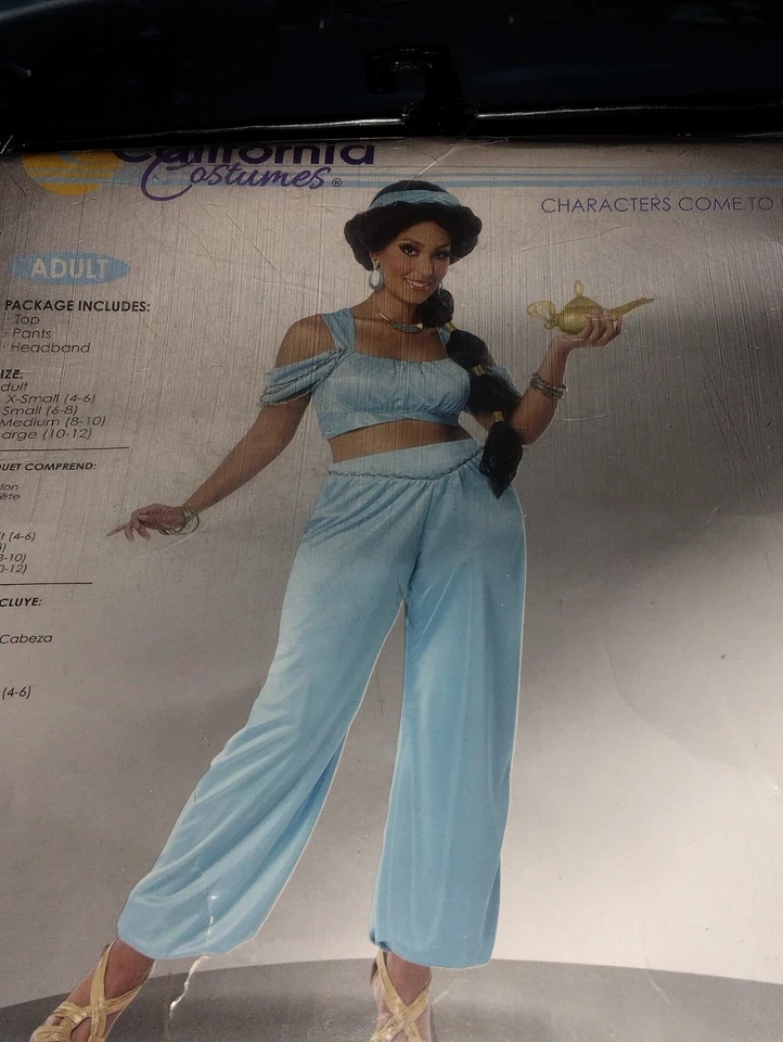 Disfraz de princesa árabe para mujer adulta disfraz de princesa jazmín disfraz de Halloween Foto 4 de 4