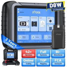 XTOOL D8W V2.0 Bidirectional OBD2 Scanner Diagnostic Coding Car Key Programmer