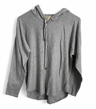 Michael Kors MICHAEL Michael Kors Gray Logo Pullover Hoodie Women Size L