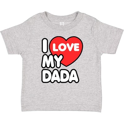 Inktastic I Love My Dada Baby T-Shirt Heart Family Fathers Day Father Dad Daddy