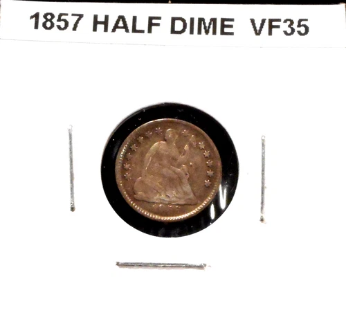 1857-P  Seated Liberty Half Dine  -- Very Fine  Condition