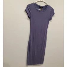 Joe & Elle Womens Bodycon Jersey Dress Size Small Purple Blue Stretch Classic