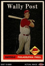 1958 Topps #387 Wally Post Phillies 4 - VG/EX