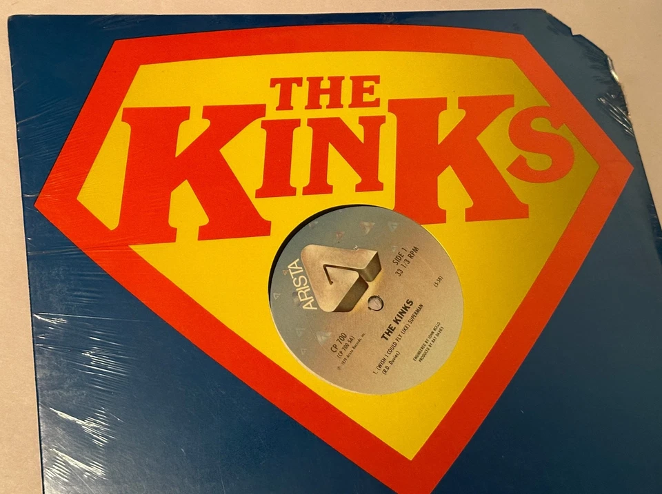 The Kinks (Wish I Could Fly Like) Superman 12" 1979 Vinyl Single *NEW SEALED* - Image 2 of 4