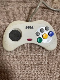 Sega Saturn Controller HST-0014 Tested with Power Cable & TV Cables Bundle