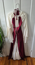 Women Victorian Gothic Medieval Renaissance Costume Cosplay Dress Gown Halloween