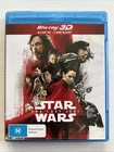 3 Disc Blu Ray - STAR WARS THE LAST JEDI 3D & 2D (2017) Region Free