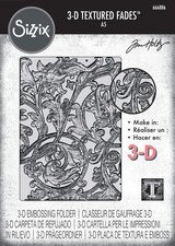 Sizzix 3D Texture Fades Embossing Folder A5 by Tim Holtz-Entangled