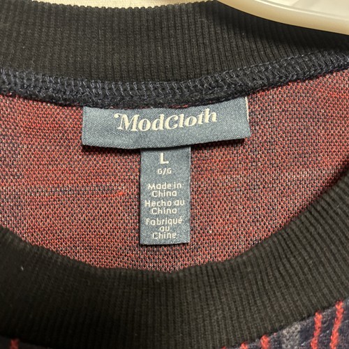 Vestido ModCloth Cuadros Punk Grunge Preppy Academia Hasta la Rodilla Talla L - Imagen 4 de 14