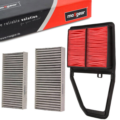 MAXGEAR Luftfilter + Innenraumfilter Aktivkohlefilter für HONDA CIVIC VII