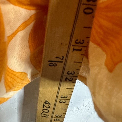 Zara Girls 13-14 Floral Summer Flowy Orange Dress Open Back Peplum - Picture 8 of 11