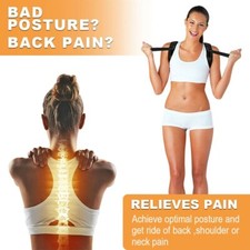 LAMANTOP Adjustable Shoulder Posture Brace Corrector for Women Men