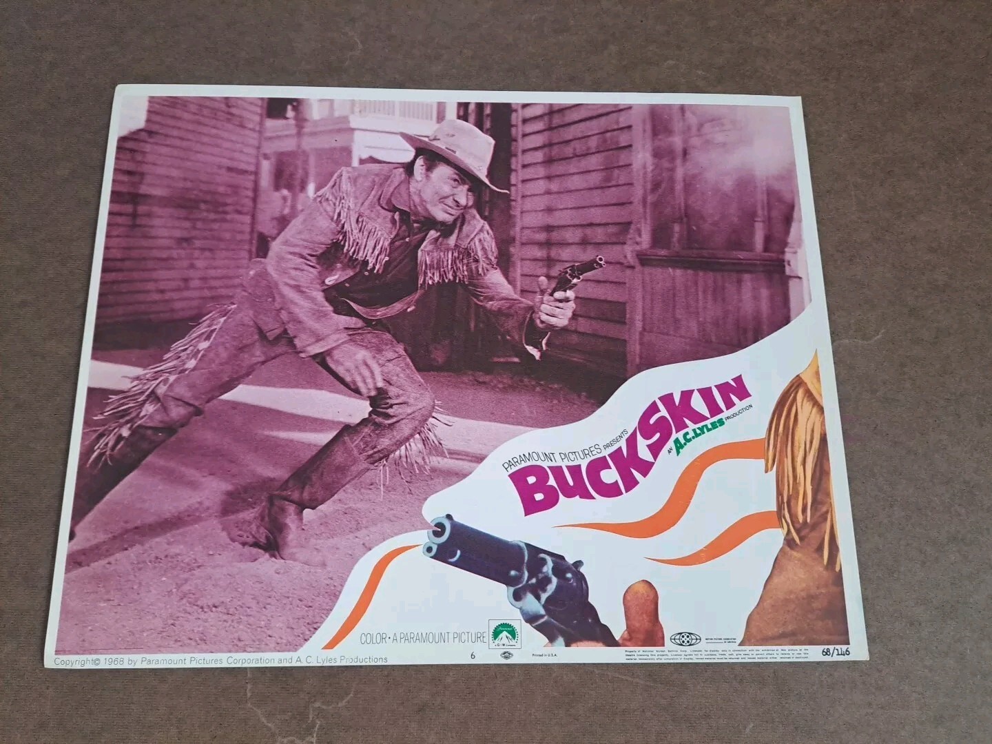 BUCKSKIN ORIGINAL LOBBY CARD SET 1968 BARRY SULLIVAN 11x14