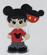 Mickey Boy Black Hair. Scrapbook, Card Making Paper Piecing