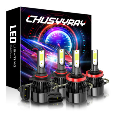 For Chevrolet Malibu 2019 2020 2021 6000K LED Headlight High Low Beam Combo 4pcs