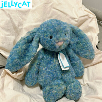 JELLYCAT 25th Luxe Bashful Bunny Azure Plush Toy Anniversary