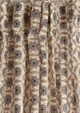 Semi Sheer Voile Single Curtain 47"w 92"d Geometric 3 Panels avail (Pair + 1)