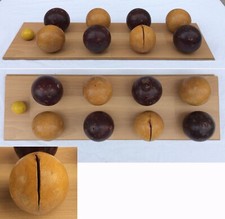 JEU DE BOULES EN BOIS - JOUET - VINTAGE - ANCIEN