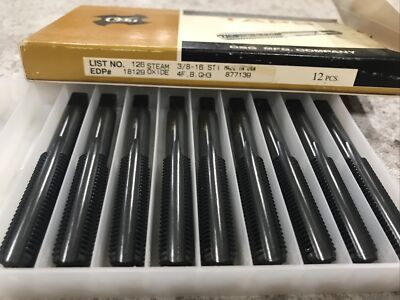 New!! OSG H.S.S 3/8-16 STI 4F B GH3 Qty 9 New Old Stock Steam Oxide