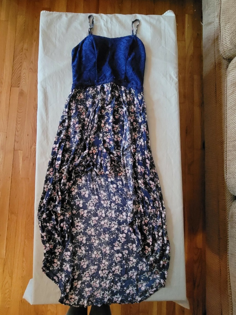flowy jumper dress Aria Denim Overall Jumper Dress