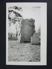 Vincennes Indiana Rev War Col Frances Vigo Grave Real Photo Postcard RPPC c1950