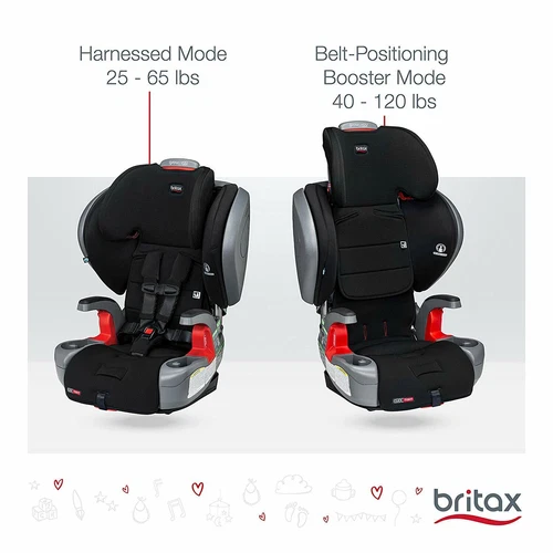 Britax Grow With You ClickTight Booster Car Seat - Cool Flow Grey - Picture 10 of 11