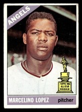 1966 Topps MARCELINO LOPEZ #155 GD California Angels