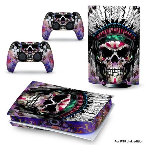 2023 PS5 Disk Skin Sticker Decal Vinyl Wrap for Playstation 5 Console Controller - Bild 11 von 21