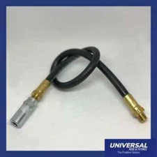 36" GREASE GUN RUBBER HD WHIP HOSE WITH 1/8" LINCOLN GREASE COUPLER MADE IN USA