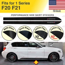 Fits BMW F20 F21 1 Series Performance Side Skirt Decal Sport Decor Vinyl Stripes