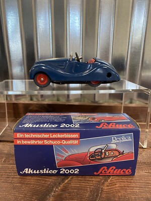 Schuco Replica Akustico 2002 Wind-Up with Key in Box - Royal Blue