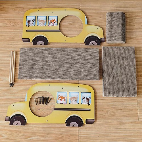 Large Car Shape Cat Scratcher Bed Nest Scratch Pad Claw Grinding Toy Durable AU - Picture 6 of 12