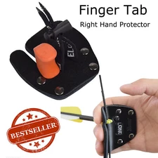 Archery Finger Hand Guard Tab Right Hand Leather Protector Gear Bow Shooting